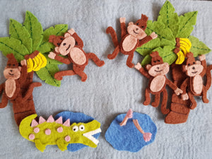 Five Little Monkeys Swinging In A Tree Play Set