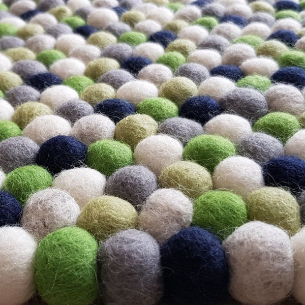 Felt Ball Rug – Alpine Forest