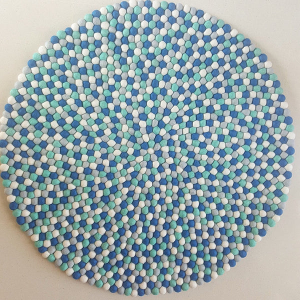 Felt Ball Rug - Mykonos