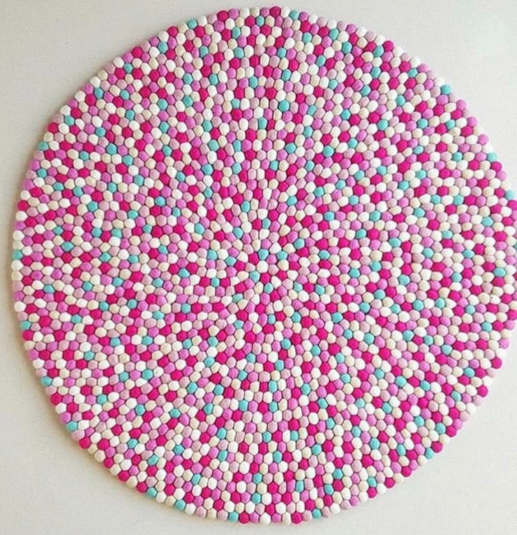 Felt Ball Rug - Popsicle