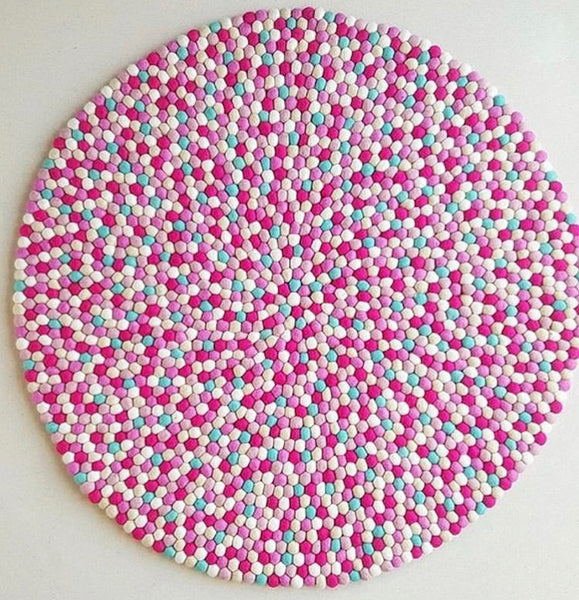Felt Ball Rug - Popsicle