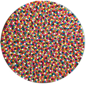 Felt Ball Rug – Skittles