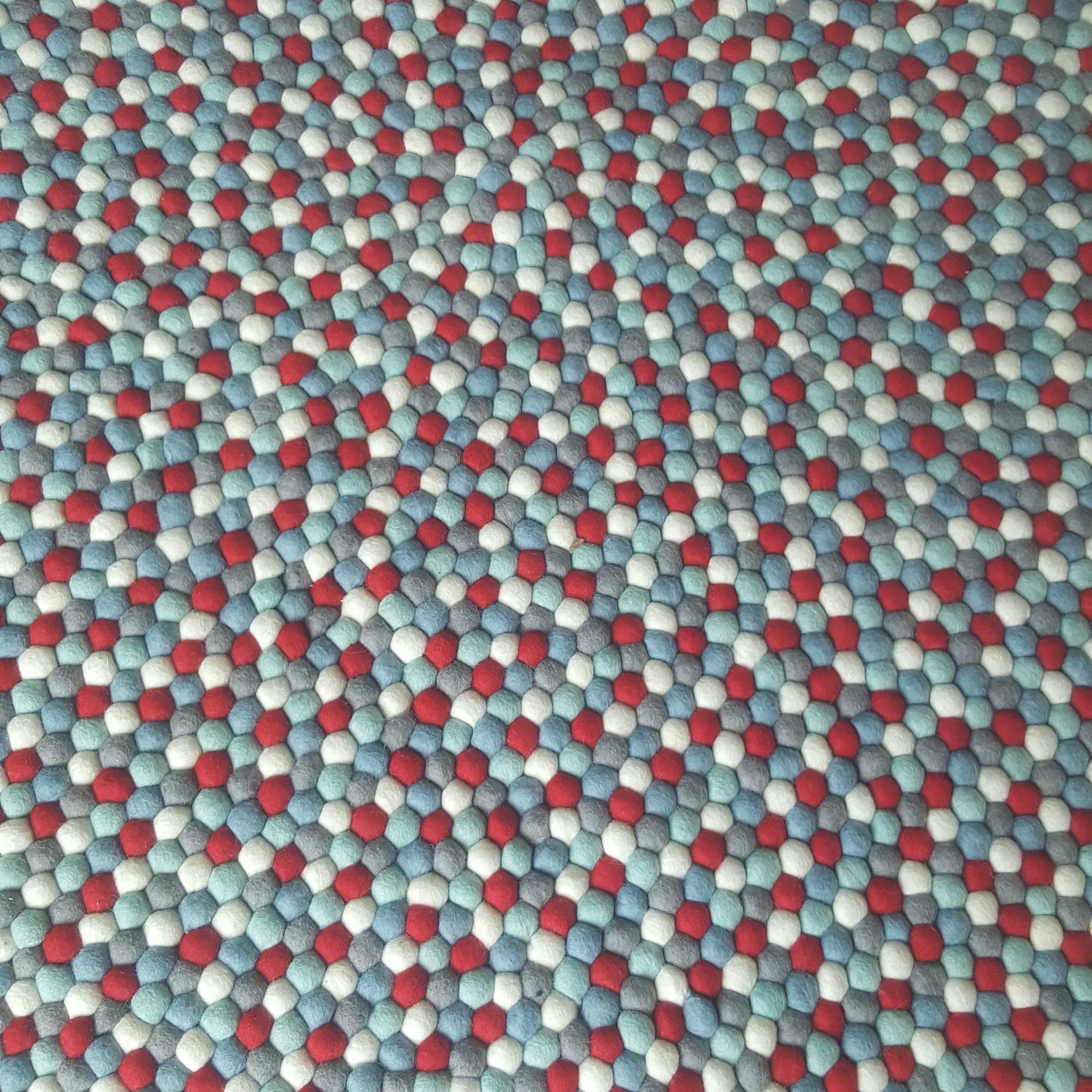 Felt Ball Rug- The Red Comet