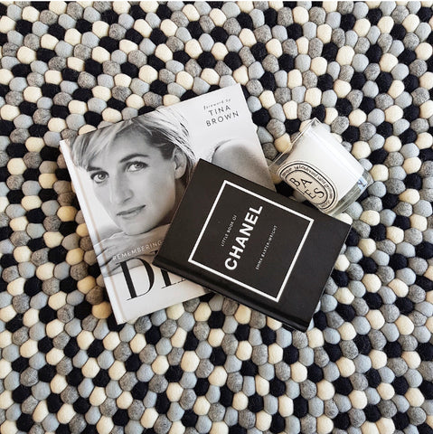 Felt Ball Rug – Salt and Pepper